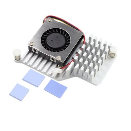 För RPi 5 Active Coolers Fläkt Kylfläns Stöd PWM Hastighetskontroll Kylfläns Radiator
