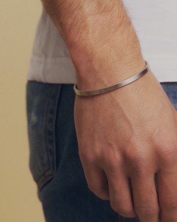 Edblad Jack Bangle Matt Sølvfarvet Smykker Dreng - Kids Brand Store