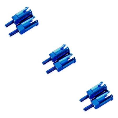 1/2/3/5 aluminiumlegeringshjulaxel för 1/18 Hobbico Dromida BX/MT Mörkblå 3-set