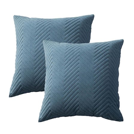 2-pack dekorativa kuddfodral kuddfodral kuddfodral för soffa säng sovrum bil blå