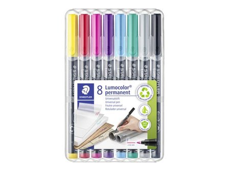 STAEDTLER Lumocolor Universalpenna M P sort.f 8/fp - Lyreco - Kontorsmaterial - Pennor - Overheadpennor