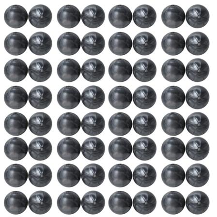 100 stk 12mm silikonperler for nøkkelringlaging, halskjede,