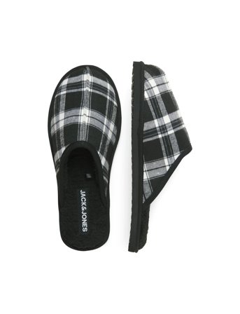 Jack & Jones Jfwdudely Check Slipper Ln - Black - 43