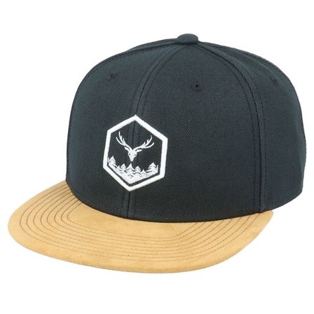 Wild Spirit - Svart snapback Keps - Wilderness 3D Hex Black/Suede Snapback @ Hatstore