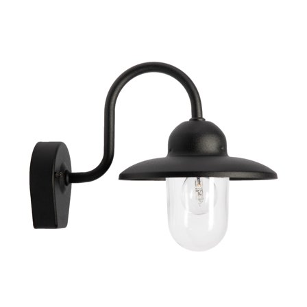 Westal Nisse Veggarmatur 300 x 230 mm, E27 Svart, klart glass, Belysning