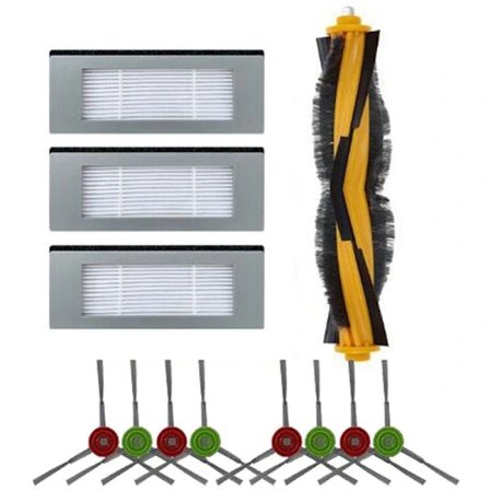 Deebot Ozmo 900 DN5G Robotstøvsuger Dele: Hovedbørste, Sidebørste, HEPA-filter Tilbehør