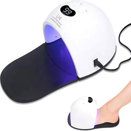 Bärbart multifunktionellt verktyg, vit enhet för tånaglar och fingernaglar, skadade och missfärgade, effektiv och pålitlig