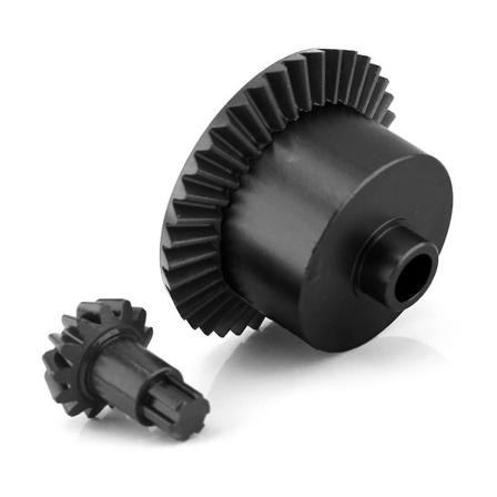 Metallstål Snedväxel Differentialhus För 1/10 Arrma Senton Kraton Vorteks Outcast Big Rock,svart