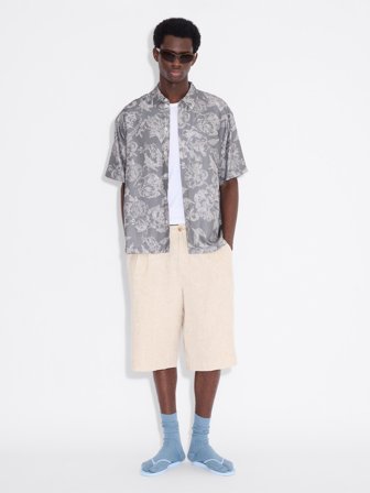 Holzweiler Lino Linen Mix Shorts - Sand - Men's - 48