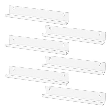 Vinylplade Væghylde Sæt med 6 Albumholdere til Ophængning på Vægge - Hylder til Album eller Børnebøger