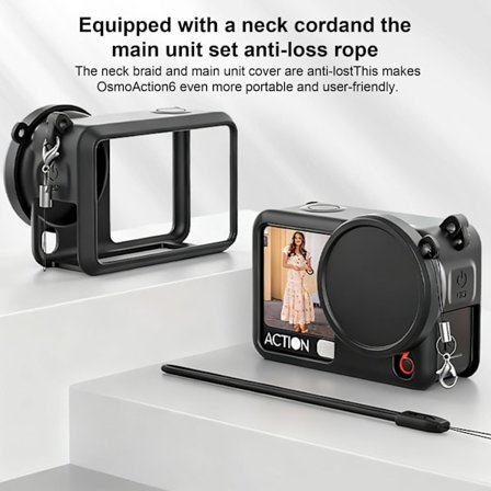 Anti-ripe silikonbeskyttelsesdeksel for DJI Action6 2 stk