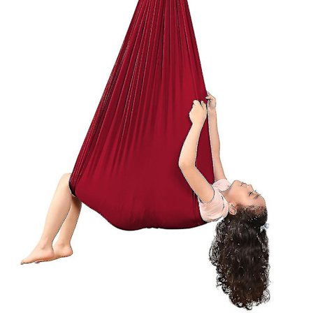 Børne Aerial Yoga Hængekøje 100% Nylon Elastisk Anti-tyngdekraft Gynge Til Indendørs/Udendørs Børn Sensorisk Træning Hængestol 280*100cm KIO