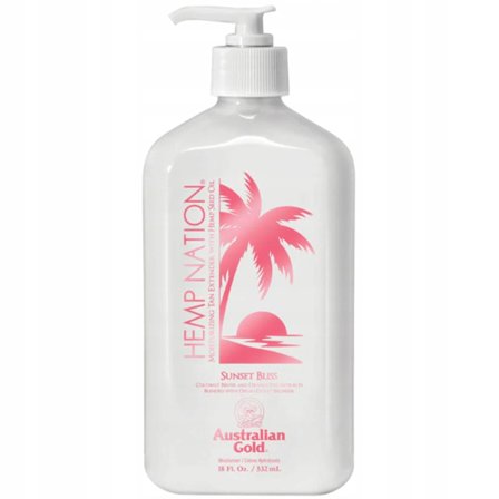 Australian Gold Hemp Nation Sunset Bliss Tan Extender -Rusketuksen Jatkaja Vartalovoide 535 Ml, Hamppuöljy, Kosteuttava After Sun -Hoito