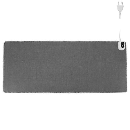 /EA/Varmt Skrivebordsunderlag Bordmatte Elektrisk Varme Musematte for Hybel Hjemmekontor 100240V Digital Skjerm 80x33cm EU-kontakt