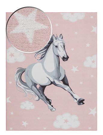 KM Home Play Häst - Pink - 120X160CM