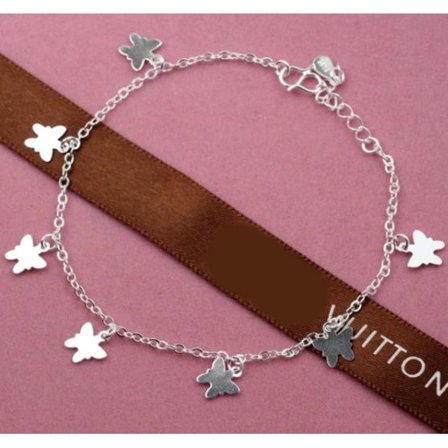 Silverpläterad fot kedja fotlänk armband