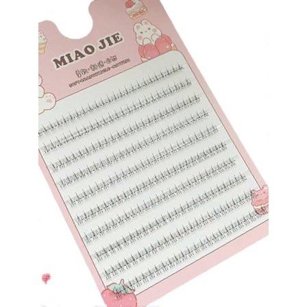 MIAOJIE 10 Riviä 5-7mm Ilmavat Ala-Ripset Keiju Tekoripset Segmentoidut Luonnolliset Alaripset Manga Pohjaripset Meikki Ripsienpidennys Mak[HK]