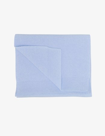 Merino Wool Scarf - Polar Blue - One Size