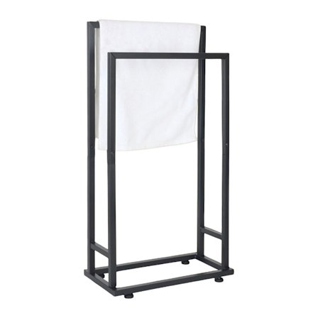 Handdukshängare, metall, 2 stänger, fristående