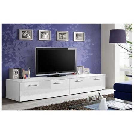 Bänktv - DUO - 200 cm x 35 cm x 45 cm - Vit