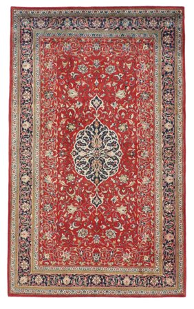 Tapis Sarough 130X212 Rouge Foncé/Marron (Laine, Perse)