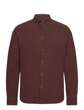 Vincent Corduroy Shirt Gots Tops Shirts Casual Burgundy By Garment Makers