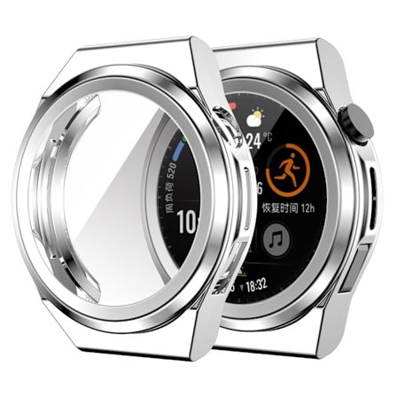 Huawei Watch GT Runner elektropläteringsskydd - Silver
