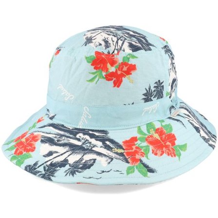 Brixton - Blå bucket Hatt - Petra Packable Hat Canal Blue Bucket @ Hatstore