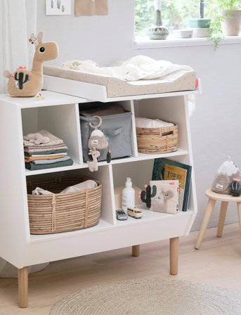 Done by Deer Burp Cloth 3-Pack Gots Lalee Powder - Multi/patterned - 70X 70CM