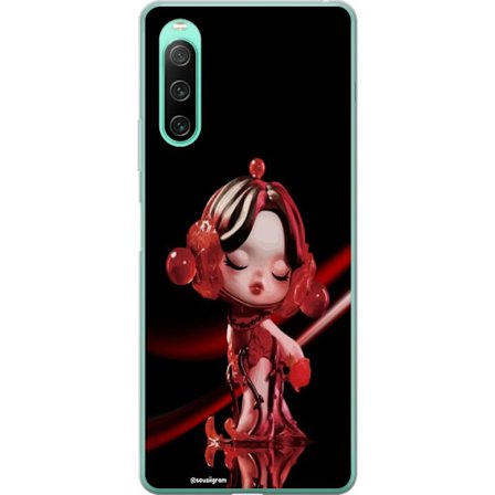 Kompatibelt Mobilskal till Sony Sony Xperia 10 IV Panda Vinyl Figur Kawaii Samlarfigur