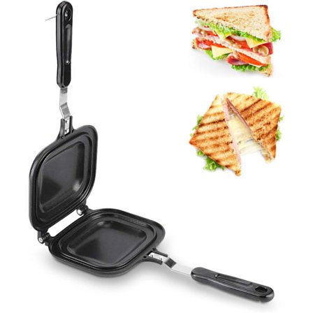 Dubbelsidig smörgåsjärn Multifunktionell stekpanna Brödrost Brea