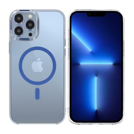 iPhone 13 Pro Stöttålig Mobilskal med Magsafe - Blå Blue