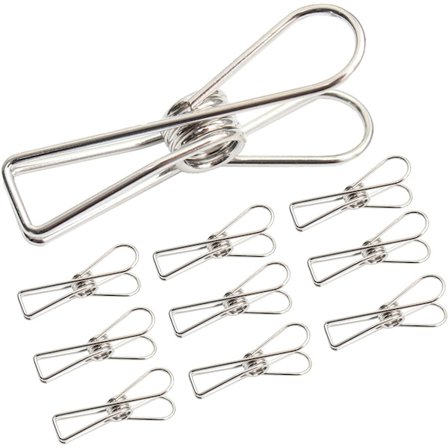 Metal fjeder hul klip, metal fiskhale klemme, multifunktionel