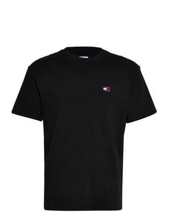 Tjm Clsc Tommy Xs Badge Tee T-shirts Short-sleeved Svart Tommy Jeans*Betinget Tilbud