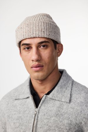 NN.07 Sailor Mütze Herren Weiß Certified Wool