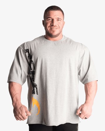Gasp Iron Tee - Greymelange tränings t-shirt - XL, Träningskläder & Skor, Träningskläder Herr, T-shirts