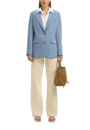 Selected Femme SLFRITA CLASSIC BLAZER MEL Kavajer Dam Blå 40