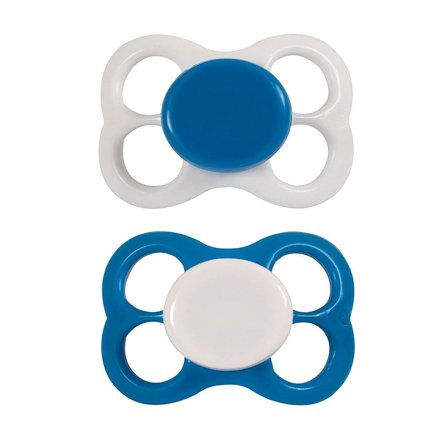 Barnets Favorit 2 pak Luftsutter Silikone Blå 0-6 mdr., Børn & Forældre, Sutter, Silikonesutter