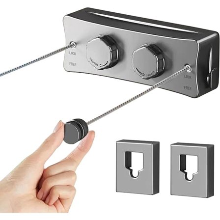 Klessnor - 304 Rustfritt Stål Klessnor - Hullfri Klessnor - Grå - 28*10*5 cm