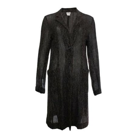 Dries van Noten Pre-owned Pre-ownedWoolouterwear , Zwart , Dames , Maat: M Vintage Jassen