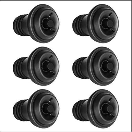 Vakuumpropper, vinpropper, genanvendelig flaskeforsegler til at holde vinen frisk (6 propper)