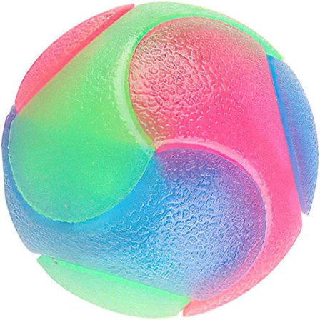 Blinkande hundboll hund lysande boll lys upp elastisk boll leksak hund tuggleksak hund tand rengöring leksak interaktiva leksaker för katter hund 