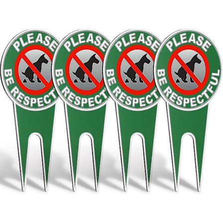 4 stk. "Ikke Poop" Hundeskilt Vennligst vær respektfull "Ikke Pooping" Hundeplass Skilt "Ikke Hundepoop" Hage Skilt Stopp Hunder Fra