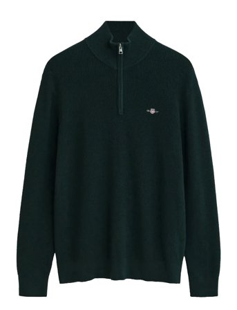 GANT | Cotton Merino Ribbed Half Zip | XL