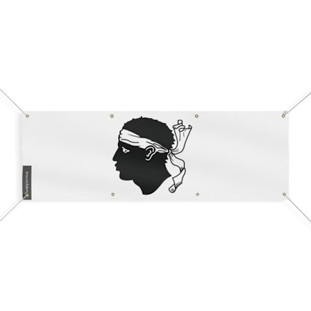 Corsica Flag Banner 8 öljetter 70x210 cm