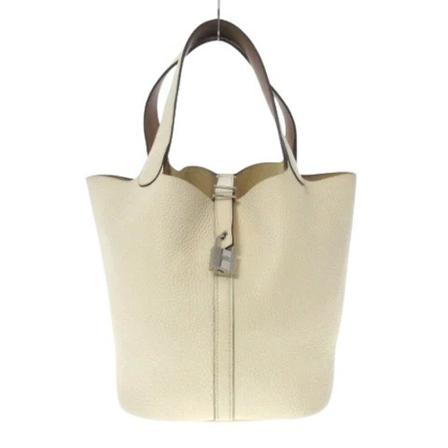 Hermès Vintage, Pre-owned Leather handbags Beige, Dames, Maat:ONE Size