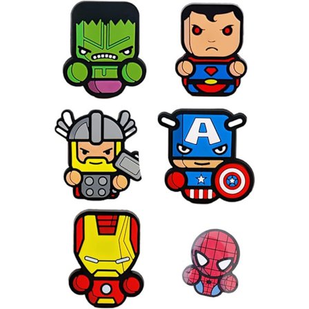 6 kpl jääkaappitarraa (Avengers) Toy Story Avengers Alliance
