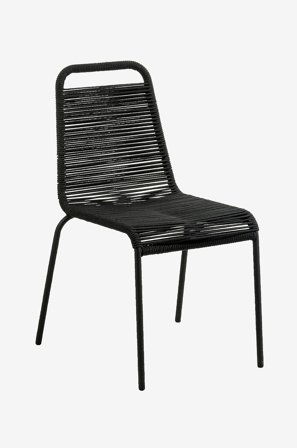 Jotex - Stol, 4-pk Svart - GLENVILLE - Kjøp Hagestoler & -krakker hos Jotex