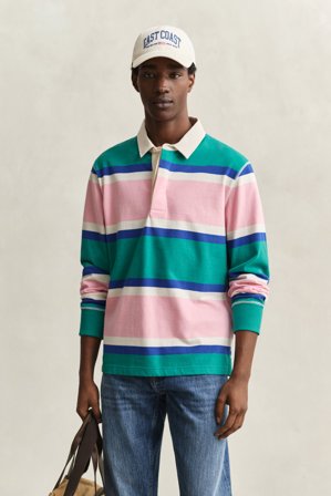 GANT Herren Blockstreifen Rugger (XL) Blau