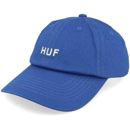 HUF - Sininen unconstructed Lippis - Huf Set Og Cv 6 Panel Hat Cobalt Blue Dad Cap @ Hatstore